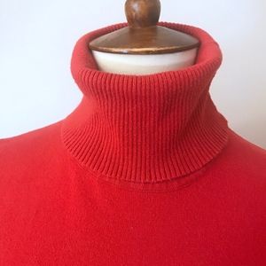 Gap Long  Orange Turtleneck Sweater